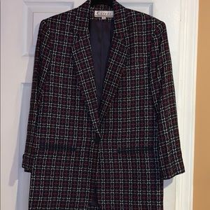 Career Essentials blazer, red, white, blue